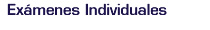 Exámenes Individuales